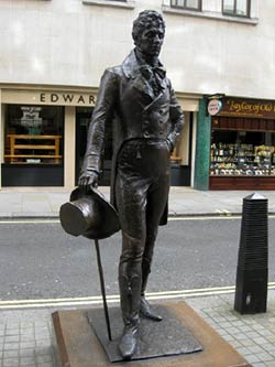 Statue of Beau Brummell, Jermyn Street, London